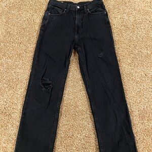 Black Distressed Jeans